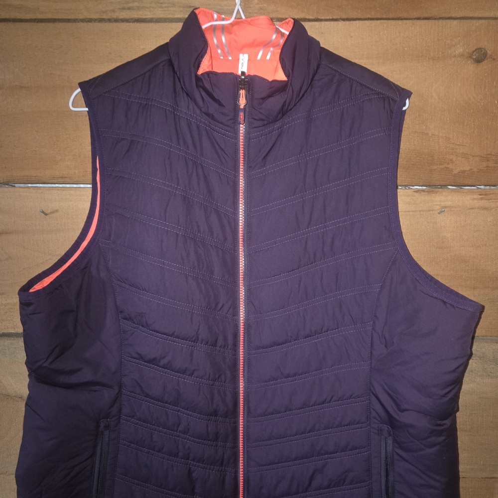 ​SUNICE Golf Vest Women’s XL Purple Quilted Thermal Full Zip Activewear Gorpcore